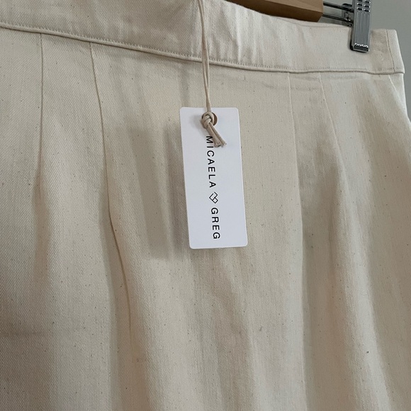 NWT Micaela Greg Natural Denim Wrap Skirt - Picture 12 of 16